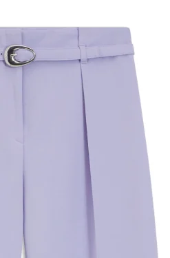 Bundfaltenhose mit Gürtel