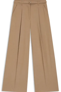 Bundfaltenhose mit Gürtel