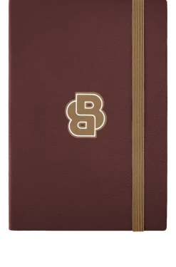 Burgunderfarbenes DIN-A5-Notizbuch mit Double-B-Monogramm