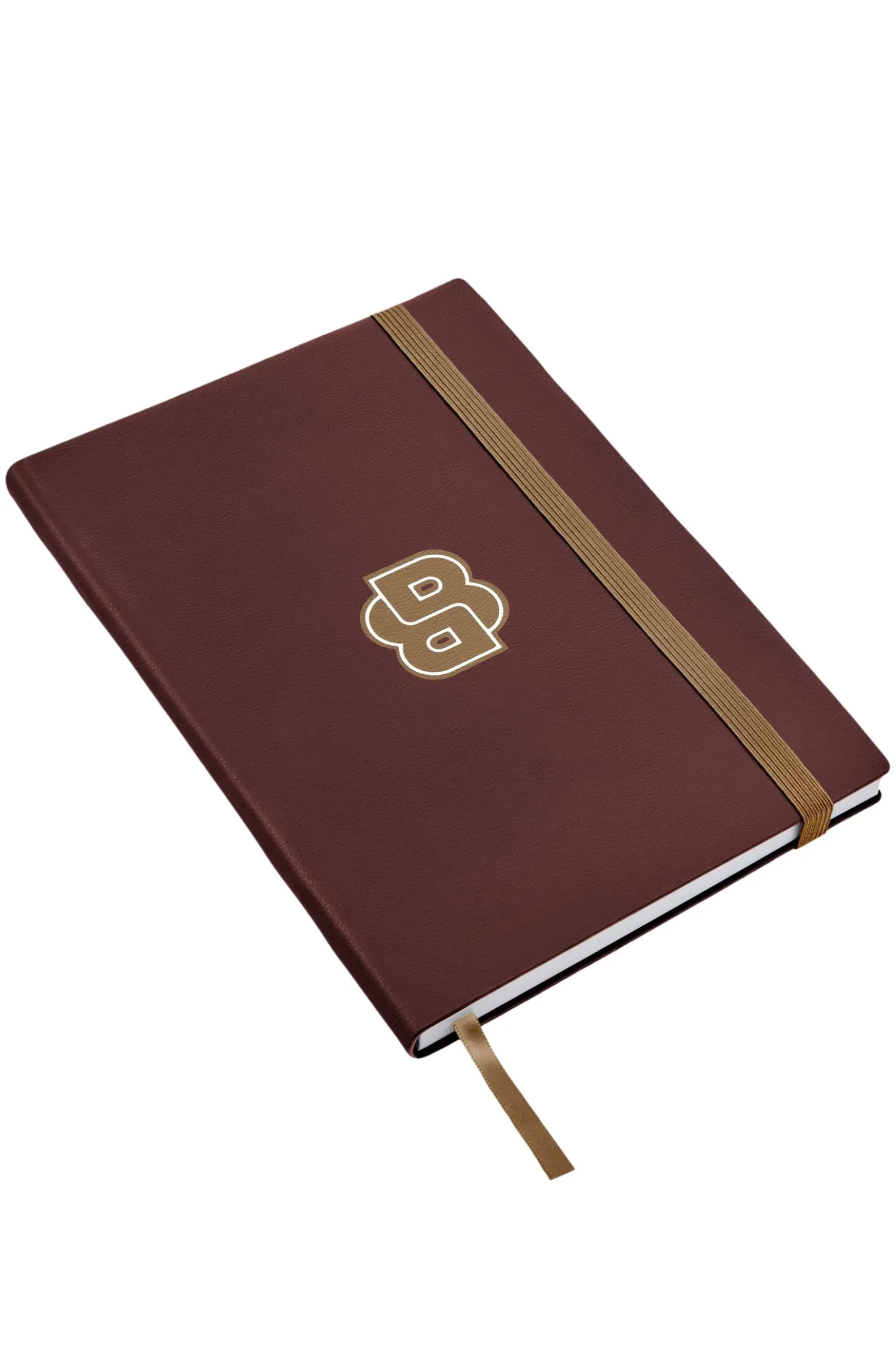 Burgunderfarbenes DIN-A5-Notizbuch mit Double-B-Monogramm