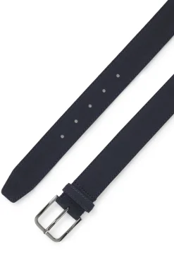 Business-Gürtel aus Leder mit polierter Schließe aus Metall