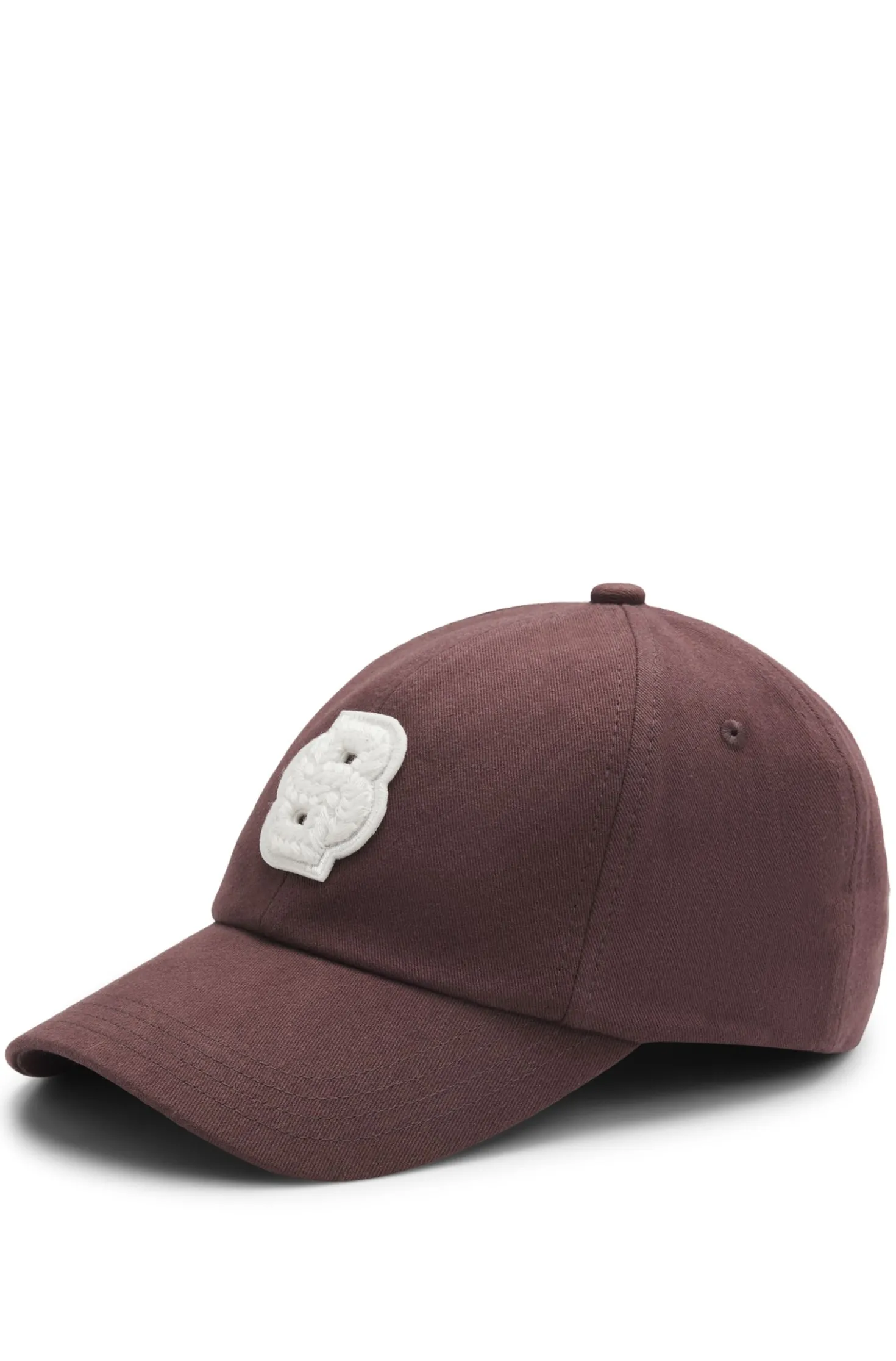Cap aus Baumwoll-Twill mit geflochtenem Double-B-Monogramm