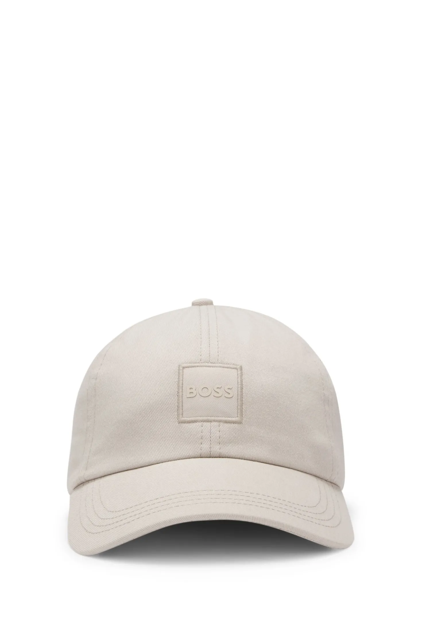 Cap aus Baumwoll-Twill mit Logo-Aufnäher