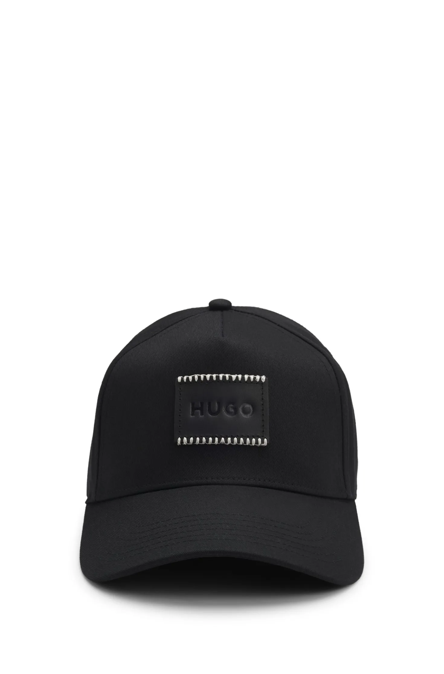 Cap aus Baumwoll-Twill mit Logo-Aufnäher