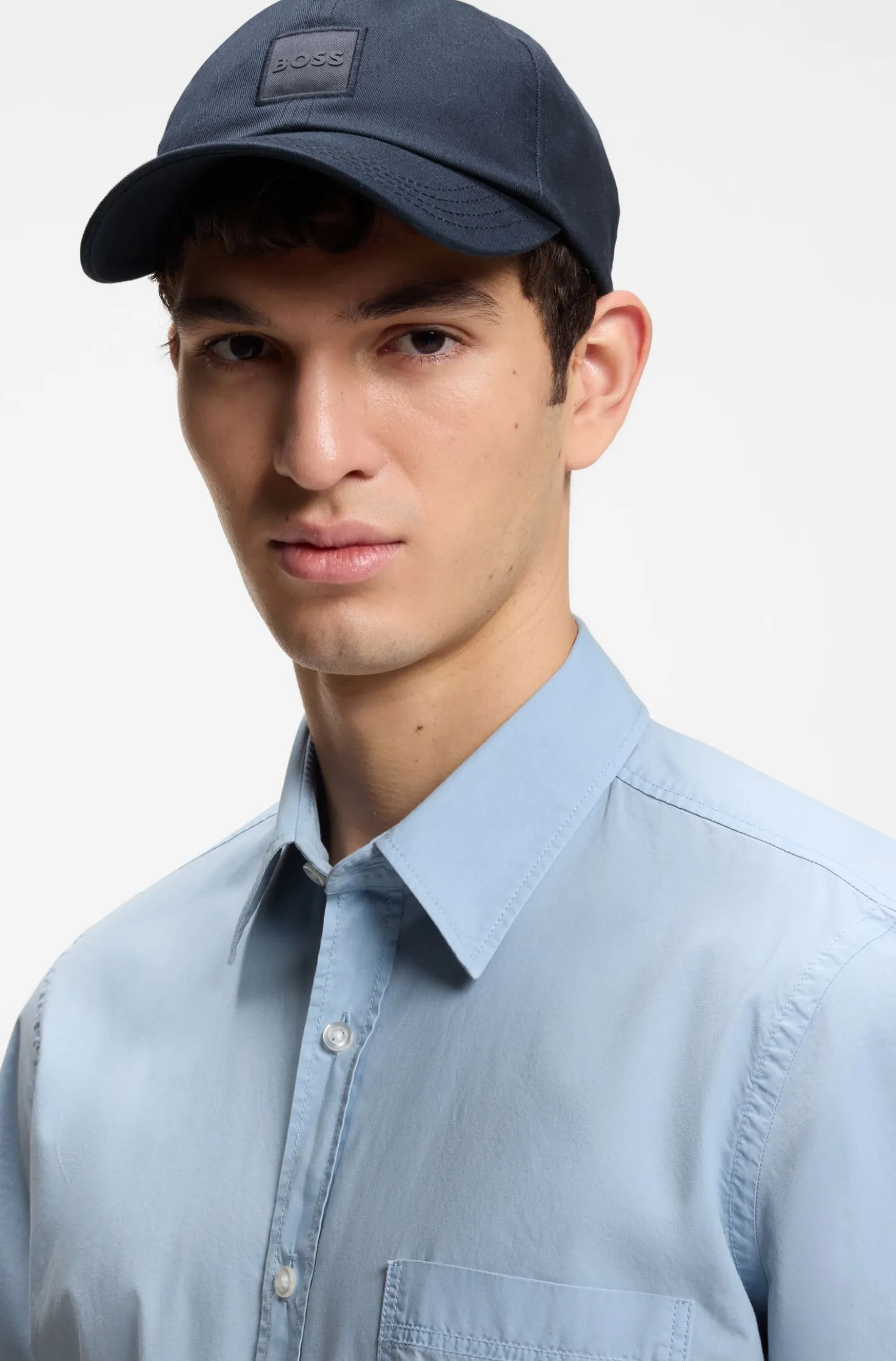 Cap aus Baumwoll-Twill mit Logo-Aufnäher
