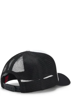 Cap aus Baumwoll-Twill mit Mesh-Einsätzen