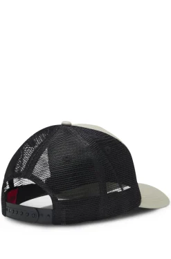 Cap aus Baumwoll-Twill mit Mesh-Einsätzen