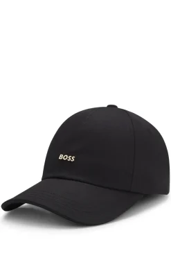 Cap aus Baumwoll-Twill mit Metall-Logo