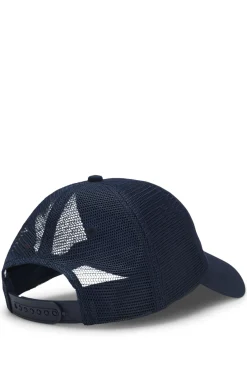 Cap aus Baumwoll-Twill mit seitlichen Mesh-Einsätzen