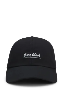 Cap aus Baumwoll-Twill mit Slogan-Stickerei