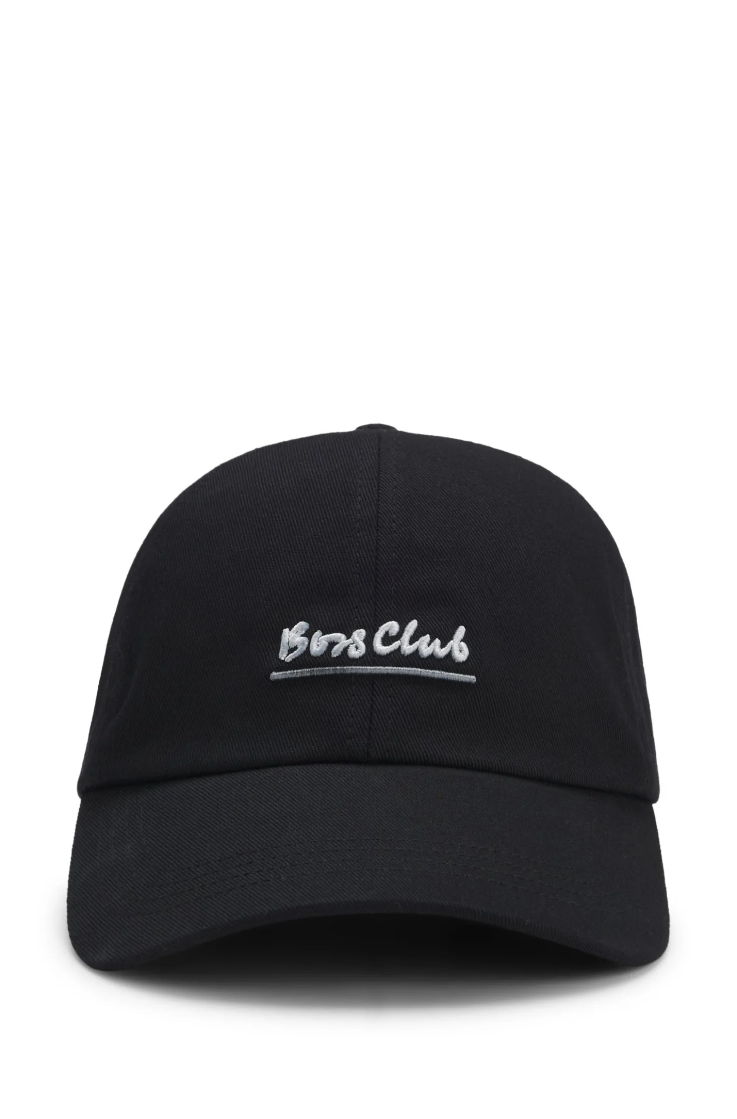 Cap aus Baumwoll-Twill mit Slogan-Stickerei