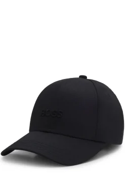 Cap aus Baumwoll-Twill mit tonaler Logo-Stickerei