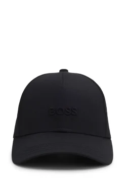 Cap aus Baumwoll-Twill mit tonaler Logo-Stickerei