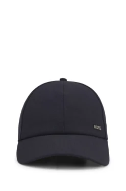Cap aus Schurwolle mit Logo-Besatz
