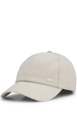 Cap aus Schurwolle mit Logo-Besatz