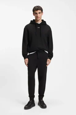 Casual-Hose aus Baumwolle mit elastischen Bündchen