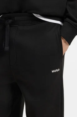 Casual-Hose aus Baumwolle mit elastischen Bündchen