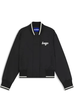 College-Blouson aus Satin mit komfortabler Wattierung