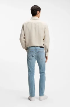 Delaware Slim-Fit Jeans aus blauem Soft-Motion-Denim