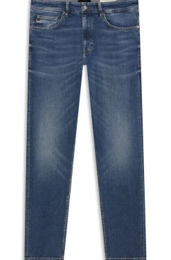 Delaware Slim-Fit Jeans aus blauem Super-Stretch-Denim