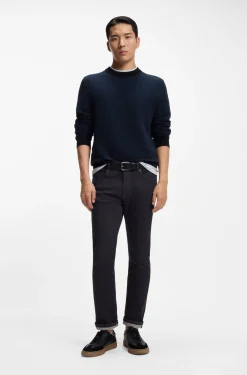 Delaware Slim-Fit Jeans aus dunkelblauem Soft-Motion-Denim