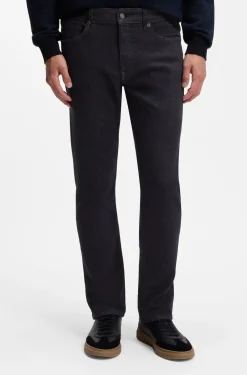 Delaware Slim-Fit Jeans aus dunkelblauem Soft-Motion-Denim