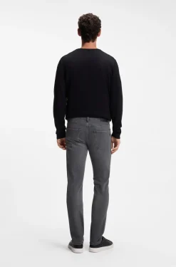 Delaware Slim-Fit Jeans aus grauem Stretch-Denim