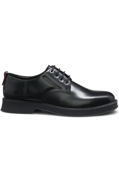 Derbys aus Leder mit Gummisohlen