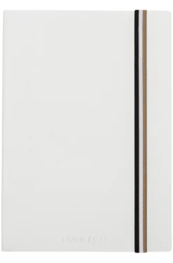 DIN-A5-Notizbuch aus weißem Kunstleder