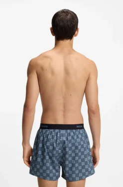 Dreierpack Boxershorts aus Baumwolle mit Logos am Bund