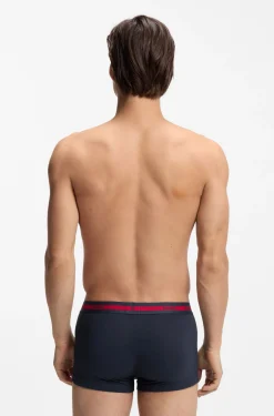 Dreierpack Boxershorts aus Stretch-Baumwolle mit Logo-Bund