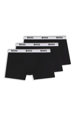 Dreierpack eng anliegende Boxershorts aus Stretch-Baumwolle