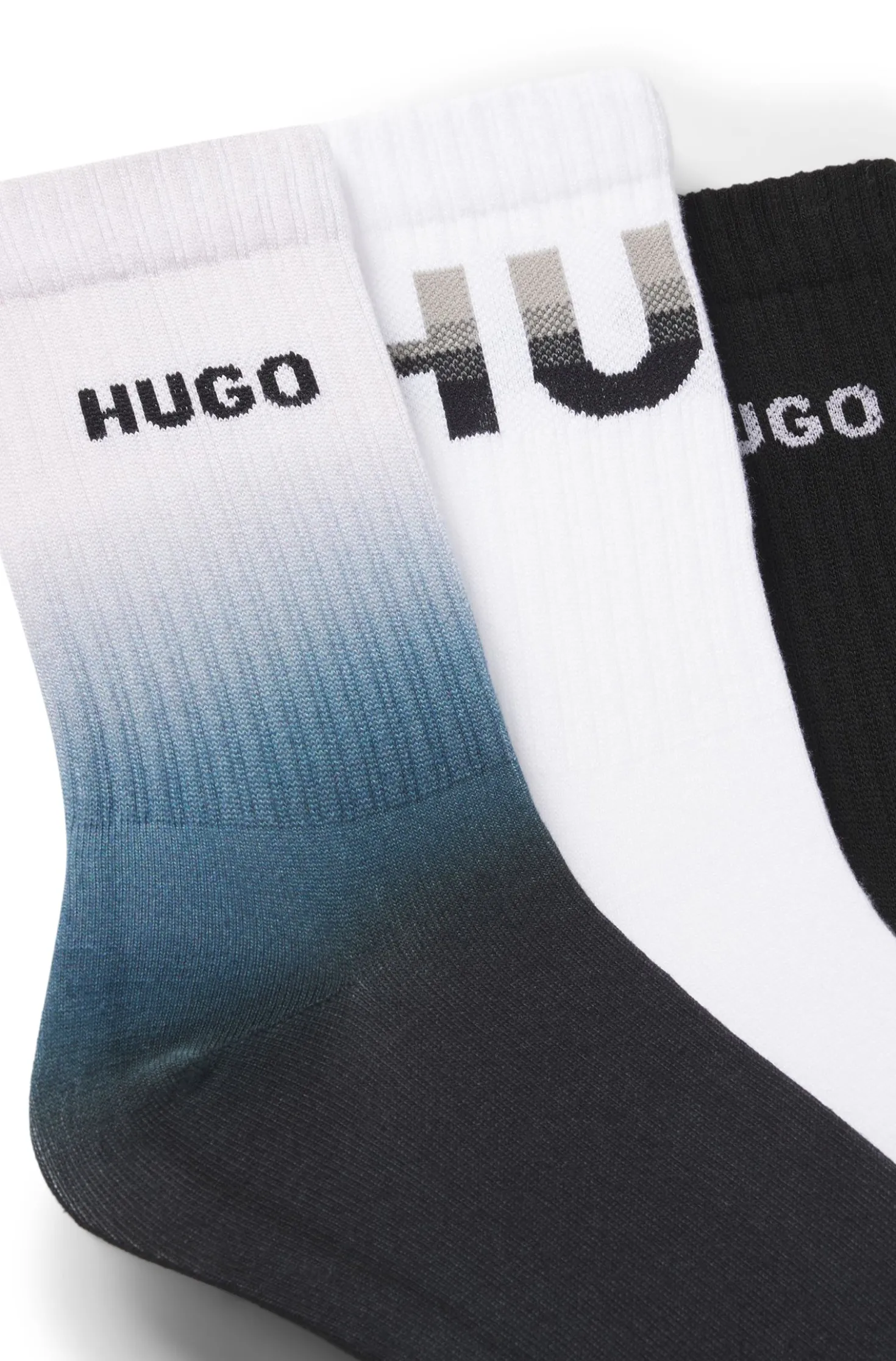 Dreierpack kurze Socken mit Logos