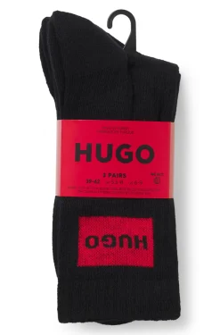 Dreierpack kurze Socken mit rotem Logo-Label