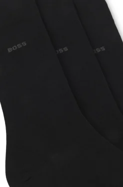 Dreierpack mittelhohe Socken aus Stretch-Gewebe