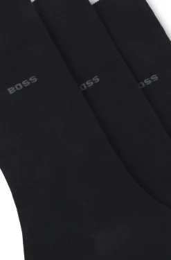 Dreierpack mittelhohe Socken aus Stretch-Gewebe