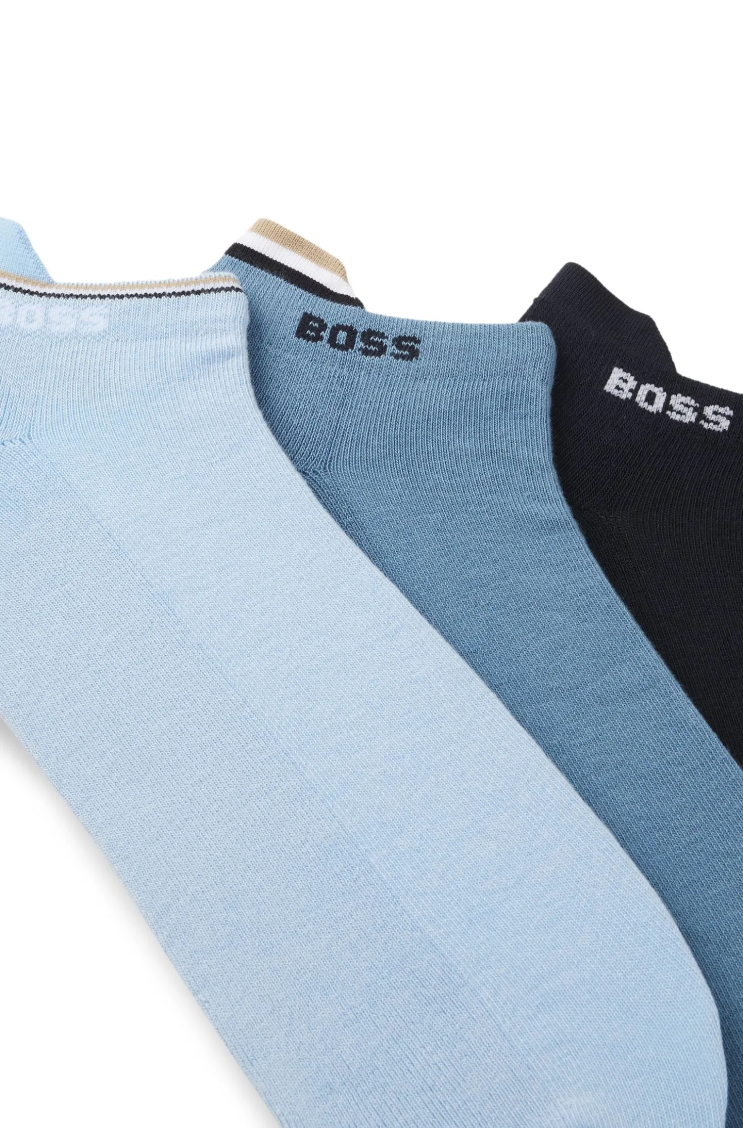 Dreierpack Sneakers-Socken mit plüschiger Sohle