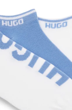 Dreierpack Sneakers-Socken mit Logos