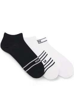 Dreierpack Sneakers-Socken mit Streifen-Details