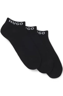 Dreierpack Sneakers-Socken mit Logo-Bündchen