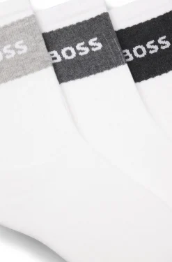 Dreierpack Socken aus Baumwollmischung in kurzer Länge