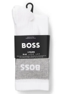 Dreierpack Socken aus Baumwollmischung in kurzer Länge