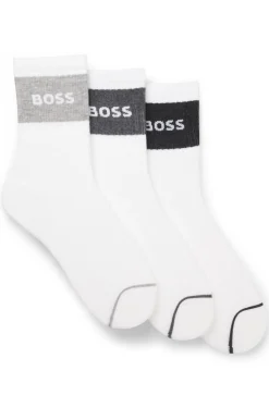 Dreierpack Socken aus Baumwollmischung in kurzer Länge