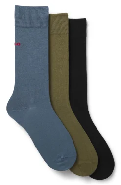 Dreierpack Socken in normaler Länge mit Logos