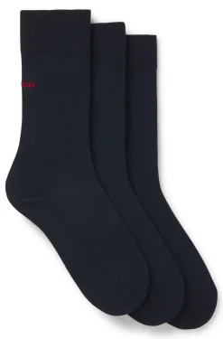 Dreierpack Socken in normaler Länge mit Logos