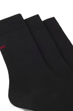 Dreierpack Socken in normaler Länge mit Logos