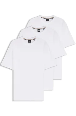 Dreierpack T-Shirts aus Baumwolle mit Rundhalsausschnitt