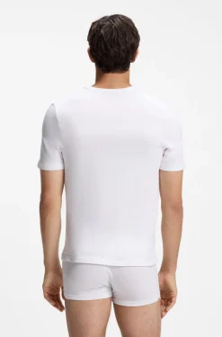 Dreierpack T-Shirts mit V-Ausschnitt aus Baumwolle