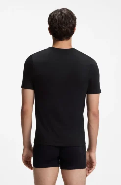 Dreierpack T-Shirts mit V-Ausschnitt aus Baumwolle