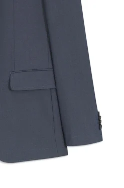 Dreiteiliger Slim-Fit Anzug mit Weste mit Reißverschluss